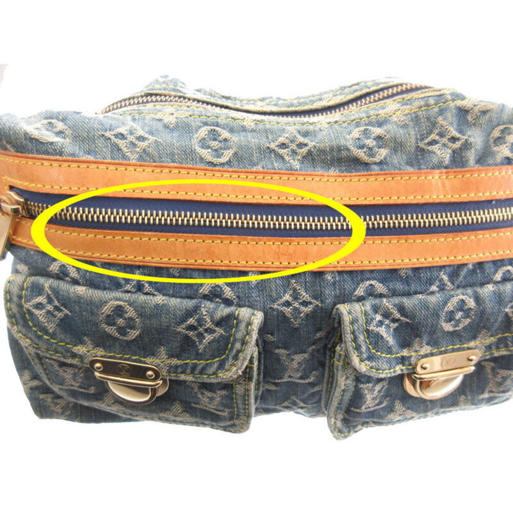 LOUIS VUITTON Baggy Monogram Denim Blue Shoulder Bag - Picture 9 of 10